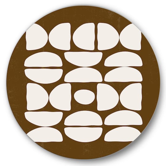 Designart - Abstract Composition of Minimal Half Moons